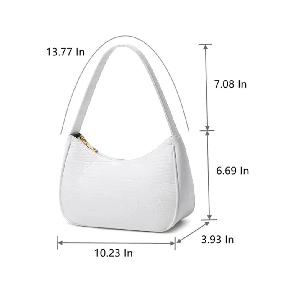 Crocodile Pattern Shoulder Bag